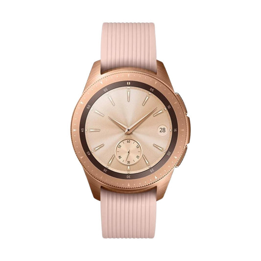 Samsung Galaxy Watch (Cellular, 42mm) Rose Gold Case + Pink Strap