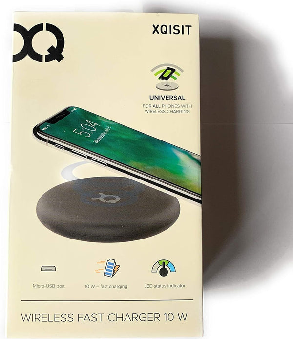 XQISIT Universal wireless FAST CHARGER 10W For All Phones with Wireless Charging