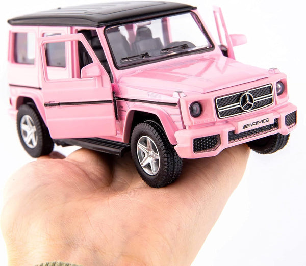 1/36 Mercedes-Benz G63 Diecast Toy Car - Pink Model, Zinc Alloy Toy Car for Kids