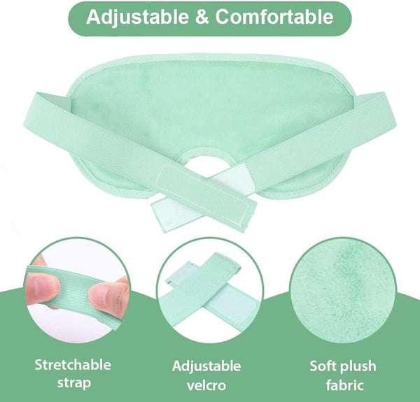 NEWGO Cooling Eye Mask Green Reusable Hot Cold Gel Therapy Puffy Migraine
