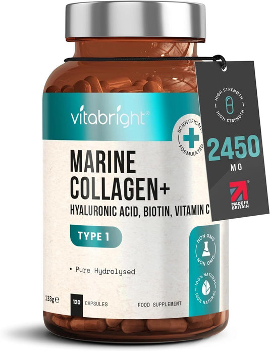 Vitabright Marine Collagen Complex 1000mg 120 Capsules, BBE 0525
