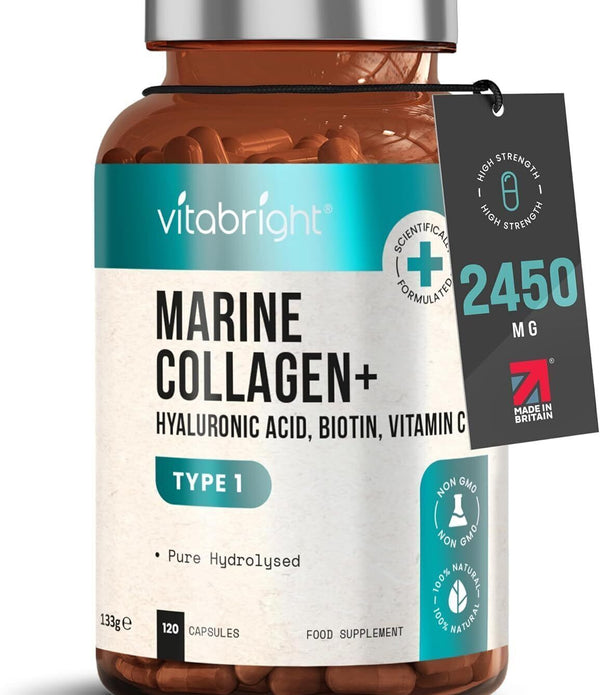 Vitabright Marine Collagen Complex 1000mg 120 Capsules, BBE 0525