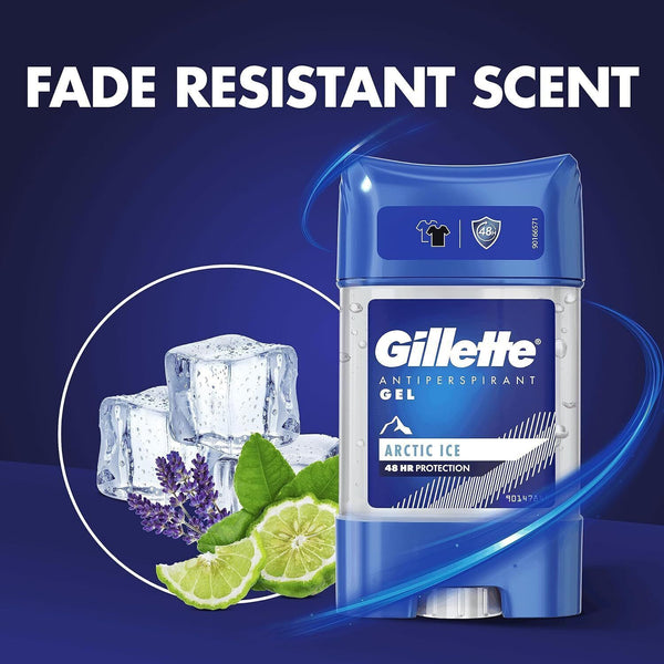 Gillette Antiperspirant Deodorant Gel Arctic Ice 70ml x6 48-Hour Protection