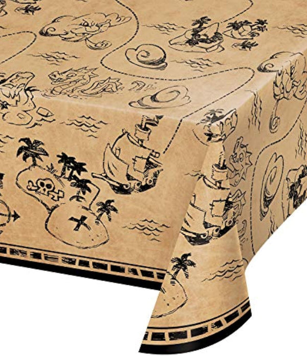 Creative Converting Treasure Island Pirate Tablecloth - 22