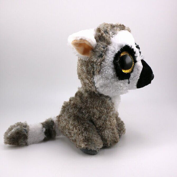 Ty Beanie Boos Linus the Grey Lemur Soft Toys TySilk 7" Plush 2021 Retired Rare