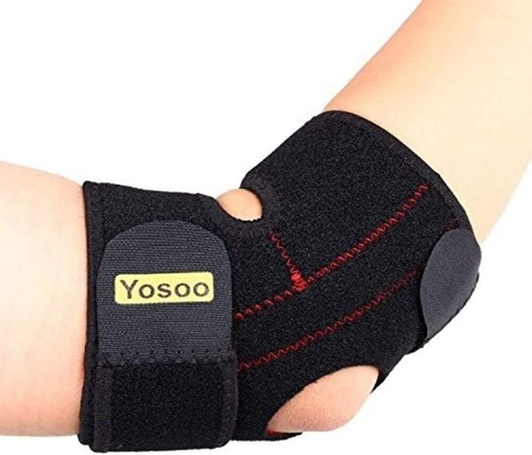 Yosoo Neoprene Elbow Brace (Adjustable), Tennis & Golfer's Elbow Support Strap