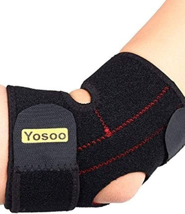 Yosoo Neoprene Elbow Brace (Adjustable), Tennis & Golfer's Elbow Support Strap