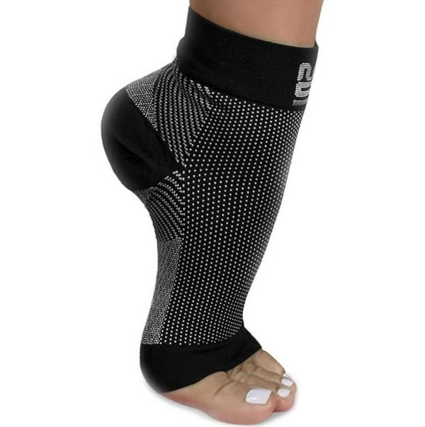 4 PACK Modetro Supports Foot Care Compression Socks- Large Dotted Grey Multipack