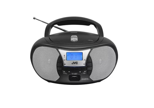 JVC RD-D222B FM Boombox Radio - Black & Silver - NO CD FUNCTION