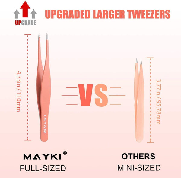 Tweezers Set for Facial Hair Removal 6-Piece Precision Kit