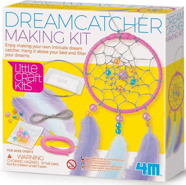 4M Little Craft Dream Catcher Making Kit - Kids Craft Activity Ages 8+