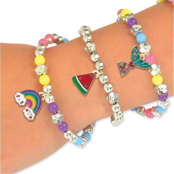 Fun Bracelet and Jewellery Making Kit for Kids, Colourful Beads, Ages 8+