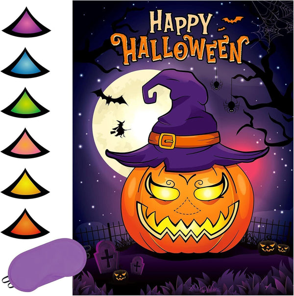 in The Nose on The Pumpkin - Party Games for Kids Theme Game 24 PCS Stickers Bli