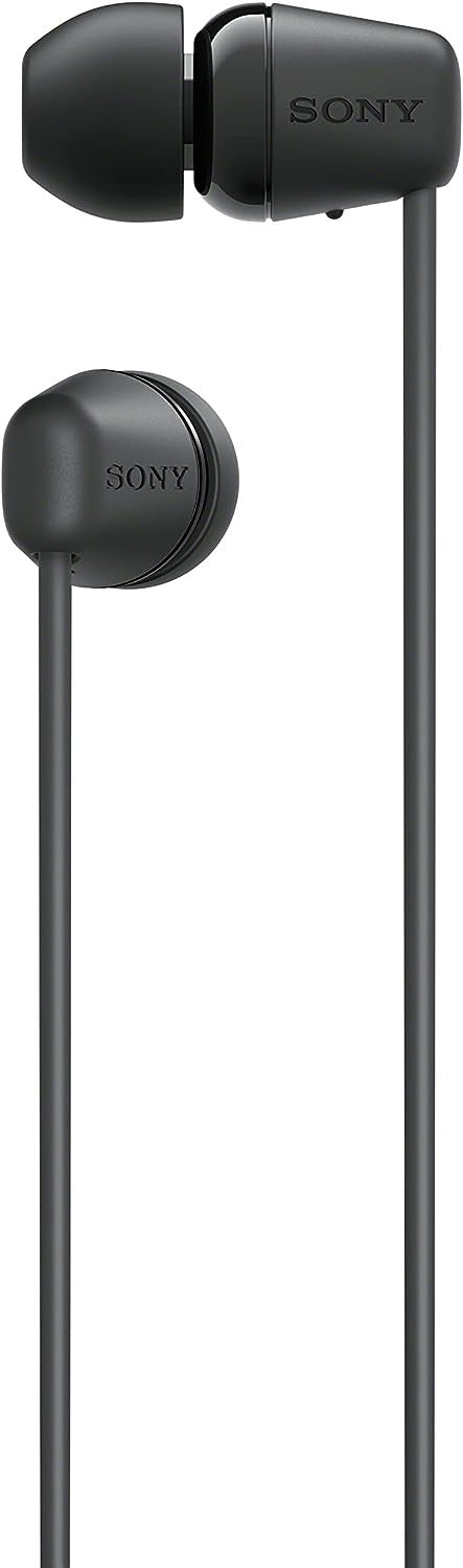 Sony Wi-C100 Wireless In-Ear Headphones Water Resistant -Built-In Mic Black