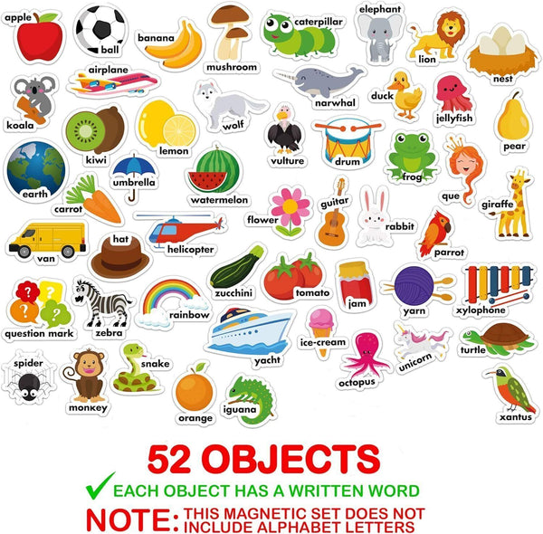 Foam Zoo & Farm Magnets for Toddlers - Educational Refrigerator Toys