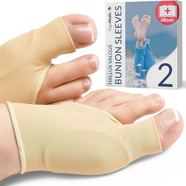 YOGAMEDIC Hallux Valgus Socks Toe Relief & Hammer Toe Correction, L/XL
