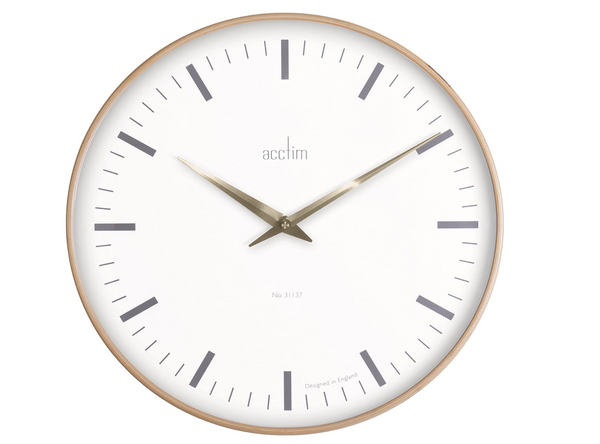 Acctim Bonde XL Wall Clock Light Wood - 25001