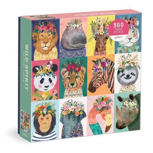 Wild Spirit Jigsaw Puzzle Galison 9780735375055 , Multicoloured, 500 Pieces