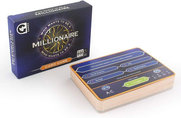 Who Wants to Be a Millionaire Card Game Trivia Family Board Game