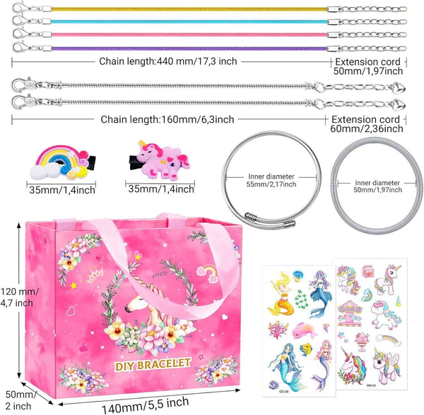 Charm Bracelet Making Kit 79pcs Unicorn Jewelry Crafts for Girls 5-12