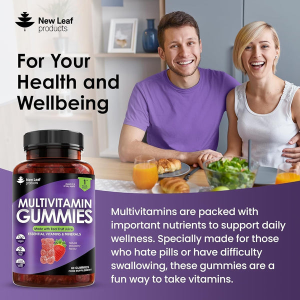 New Leaf Multivitamin For Adults 60 Gummies Daily Health Supplement