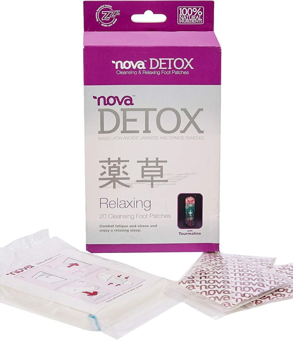 20pcs 100% Natural Detox Foot Patches, Body Cleansing Nova Pads