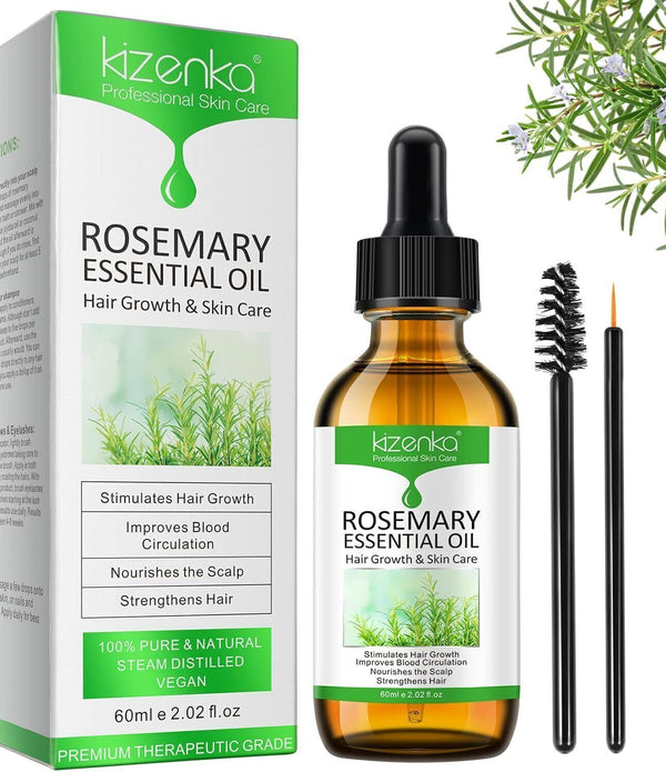 2 Pack Rosemary Hair Growth Oil 60ml - Pure Essential Serum