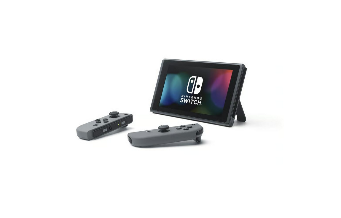 Nintendo Switch Games Console with Improved Battery 32GB, Grey