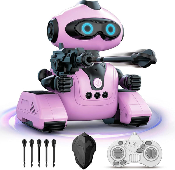 URBZUE Rechargeable Remote Control Robot - Programmable, Pink