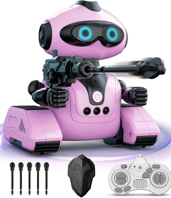 URBZUE Rechargeable Remote Control Robot - Programmable, Pink