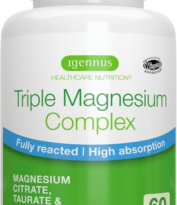 Advanced Triple Magnesium Complex, 60 Tablets, 2000mg, Igennus, BBE 08/26