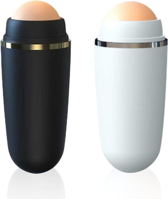 Modloan Volcanic Oil Absorbing Roller 2-Pack, Reusable Facial Skincare Tools
