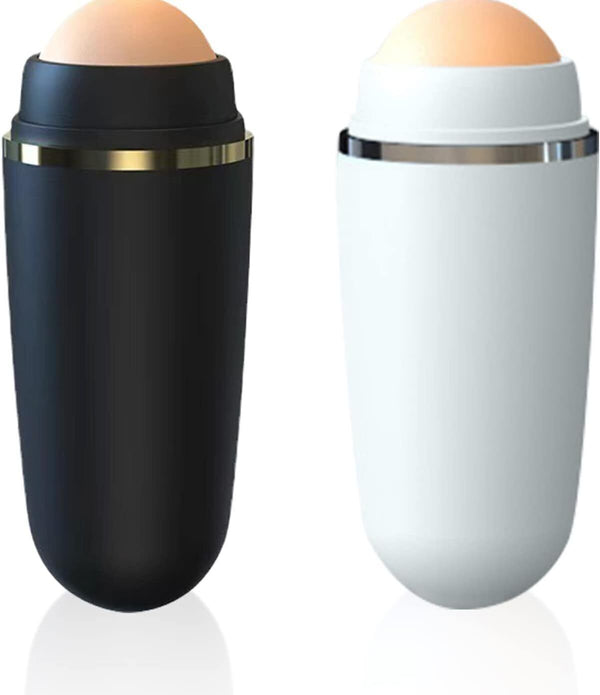 Modloan Volcanic Oil Absorbing Roller 2-Pack, Reusable Facial Skincare Tools