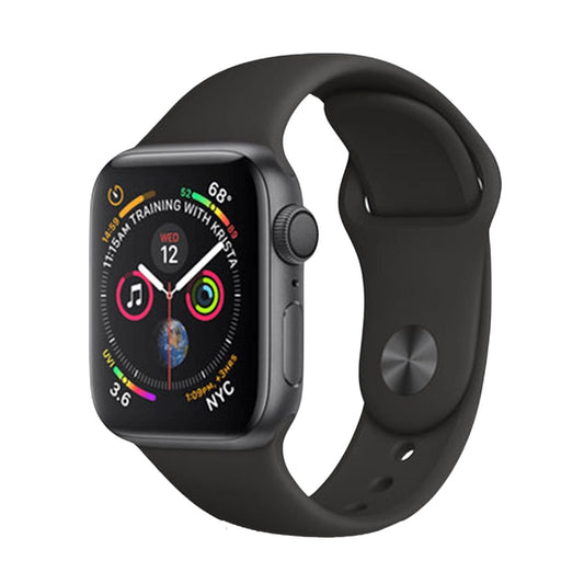 Apple Watch Series 4 (GPS, 40mm) Space Gray Aluminium Case + Black Strap