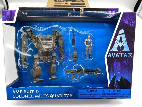 Avatar AMP Suit & Colonel Miles Quaritch - Collectible Action Figures, Movie Toy