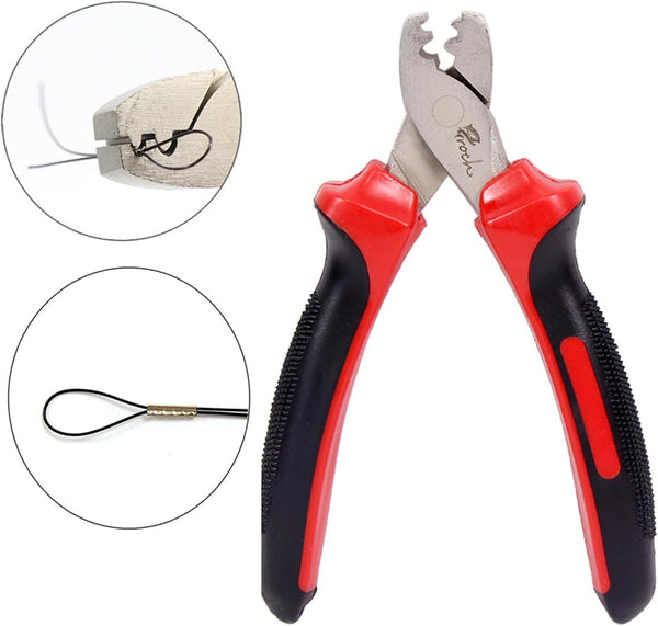 Croch Clamping Sleeve Set � 300 Crimp Sleeves for Fishing Pliers, 7 Sizes