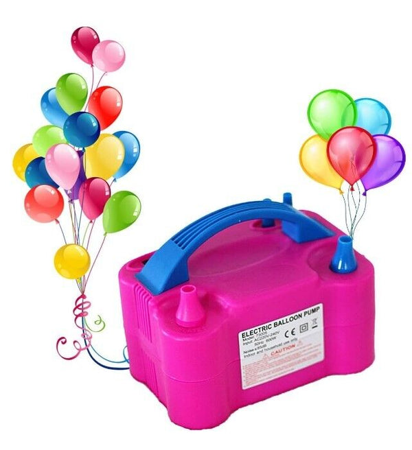 Electric Balloon Pump Portable Dual Nozzle Electric Air Pump For Balloons