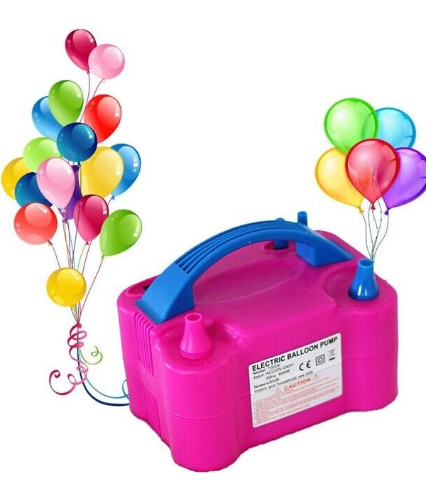 Electric Balloon Pump Portable Dual Nozzle Electric Air Pump For Balloons