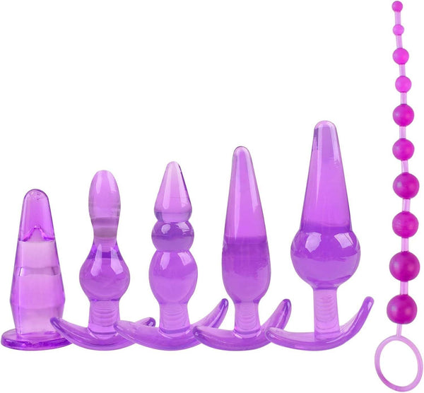 Silicone Butt Trainer Set, Pack of 6 Toys Adult  for Beginner