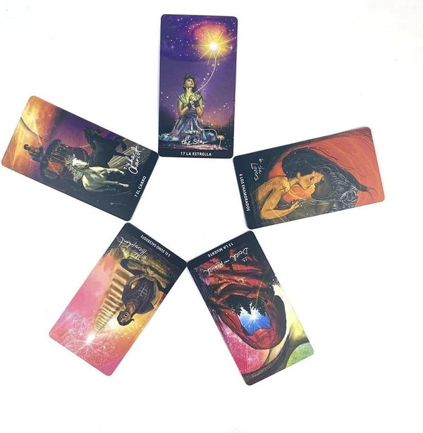 Yuechuxiao Light Seers Tarot Cards with Guide Book - Beginners Divination Deck