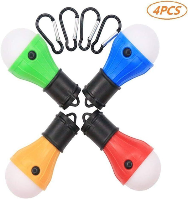 4PCS LED Tent Lantern Lamp Waterproof Portable Bulb Fishing Camping Lights UK