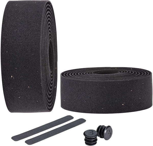 BBB RaceRibbon Bar Tape BHT-01 Black Cork, Durable High Quality for Racing