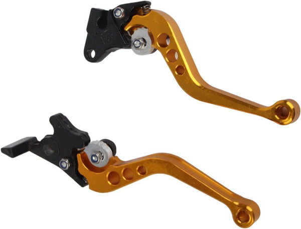 1 Pair 7/8" Clutch Brake Handle Levers Universal Drum 22mm Gold