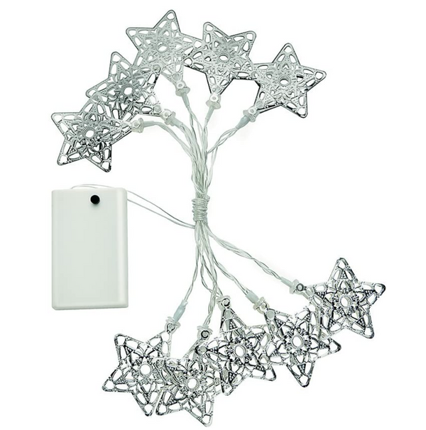 BRIGHTS 10 Star shaped Led Indoor/Outdoor Lighting - Battery Powered