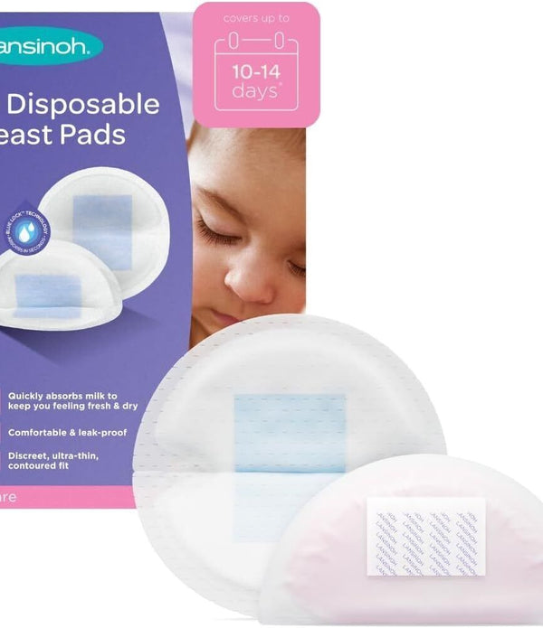 Lansinoh Disposable Nursing Pads, 60 Count (Pack of 1) - Leak-Proof Breast Pads
