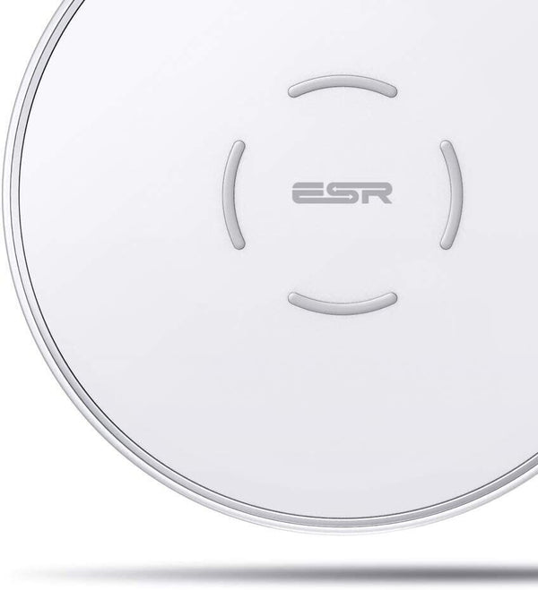 ESR Wireless Charger, 7.5W/10W [Heat Control] Fast-Charging, White 