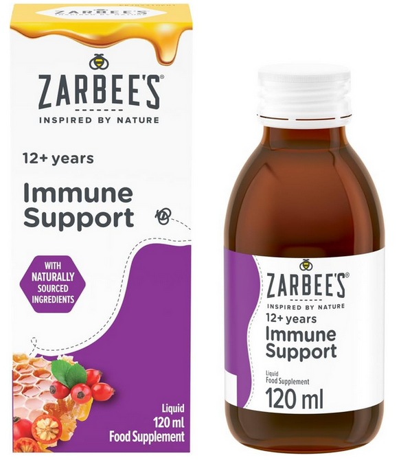 2 PACK Zarbees 12+ Immune Support, 2x120ml Food Supplement (Short Best Before)