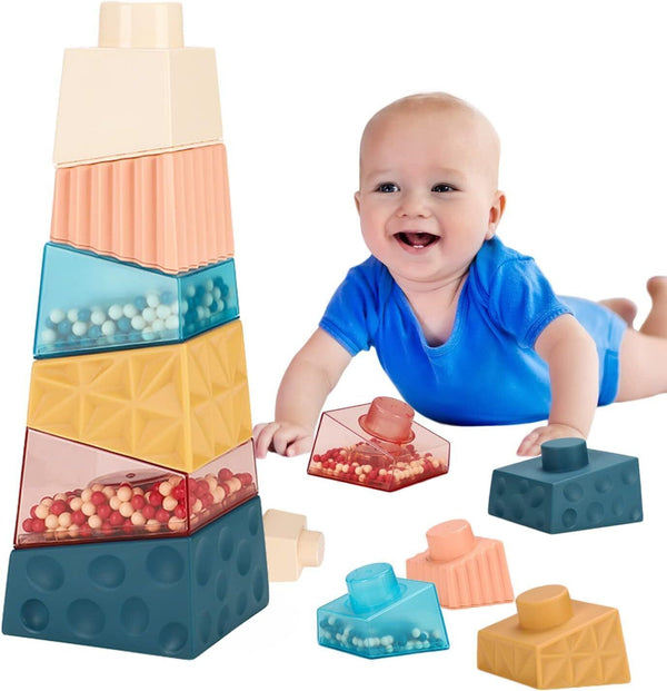 Stacking Blocks Toy - Fun Educational Toy for Babies and Toddlers