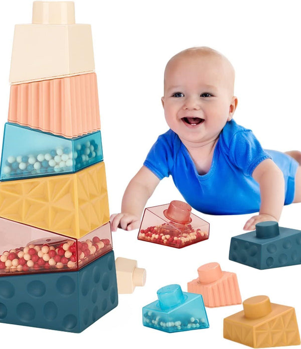 Stacking Blocks Toy - Fun Educational Toy for Babies and Toddlers