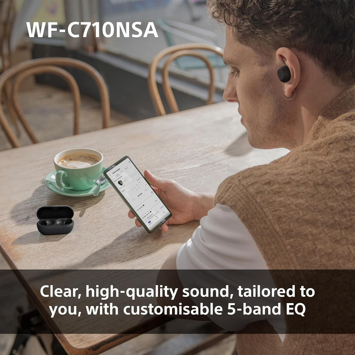SONY WF-C710N Wireless Bluetooth Noise-Cancelling Earbuds - White